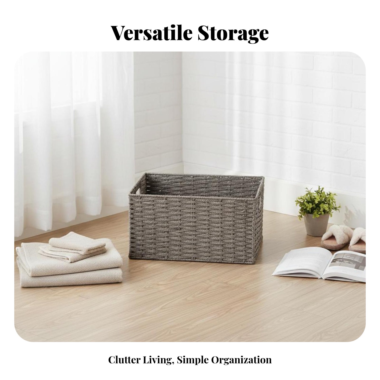 Woven Storage Container Japane - Is Plant Parent Free To Use ulasan dan harga