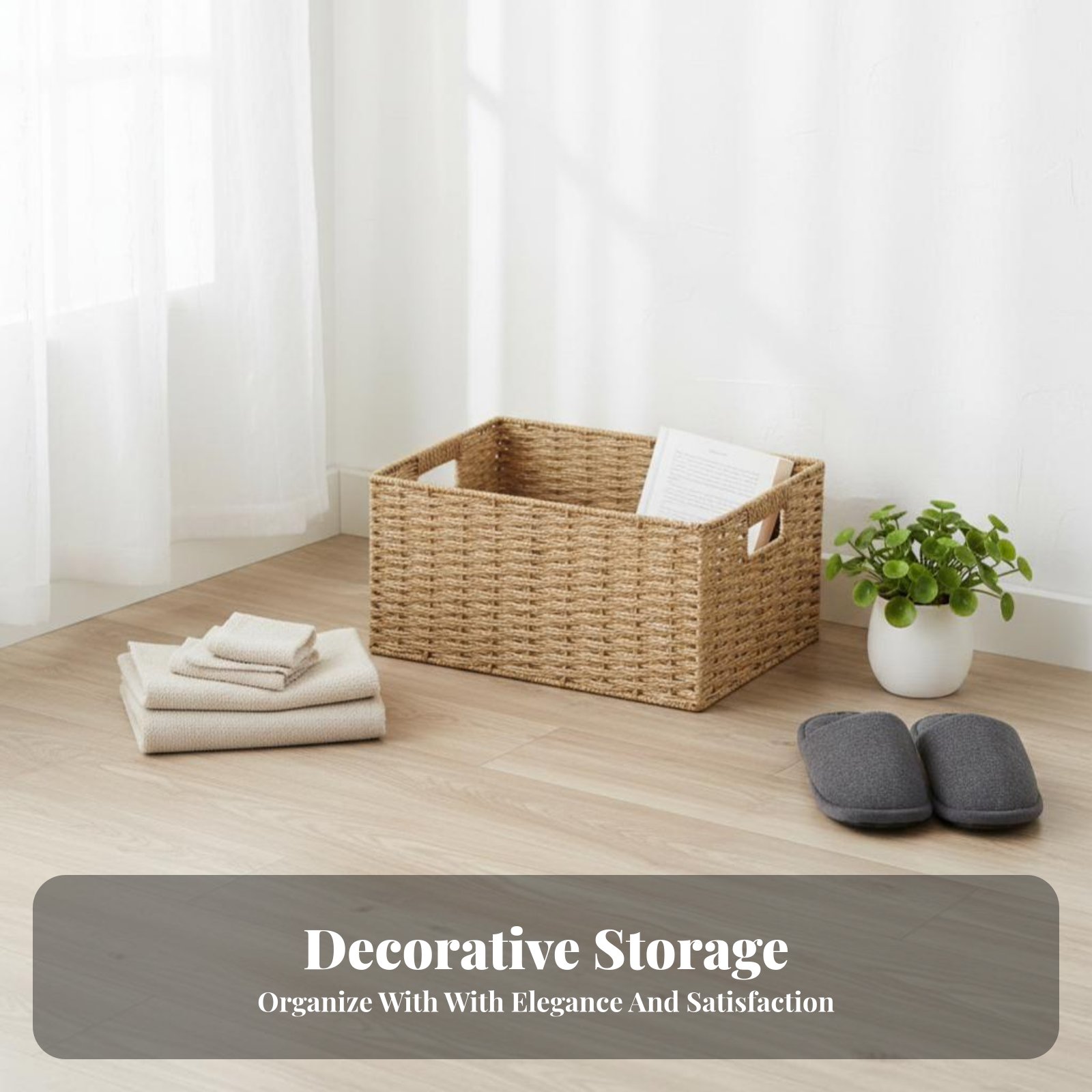 Woven Storage Container Japane - Is Plant Parent Free To Use ulasan dan harga